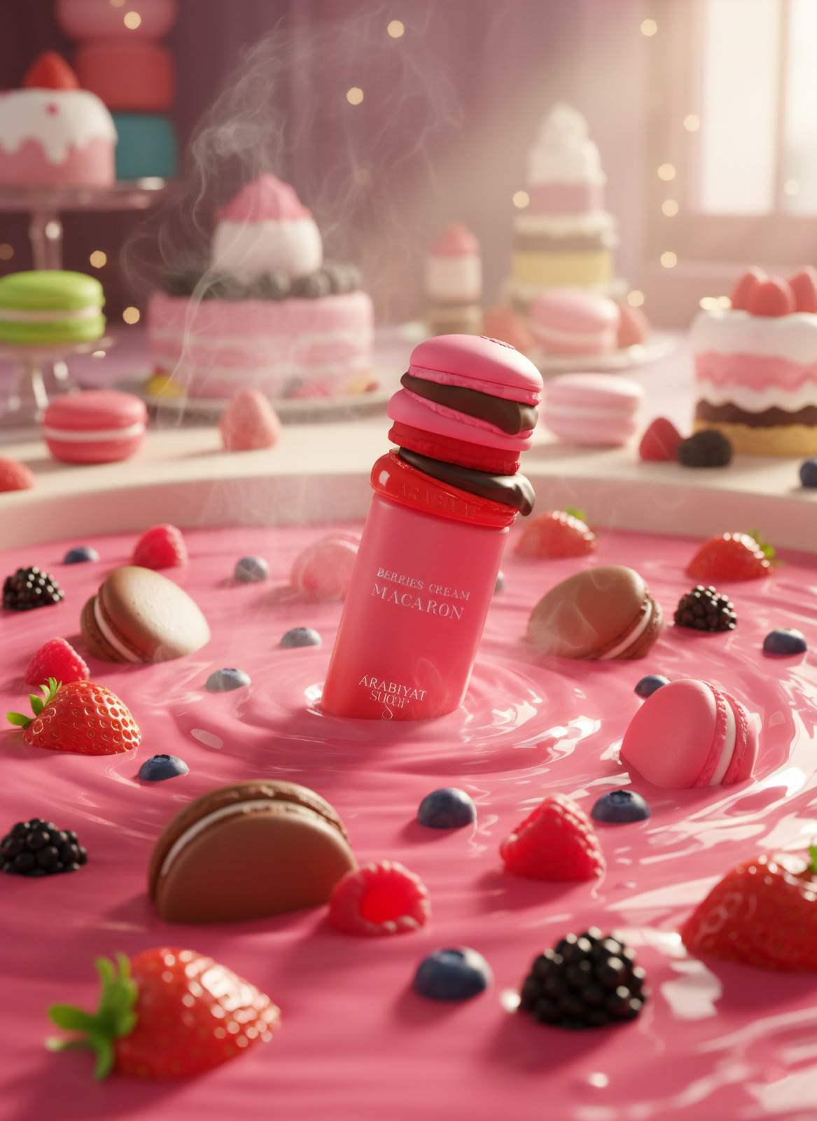 Arabiyat Sugar Berries Cream Macaron Eau De Parfum 3.4FL.OZ